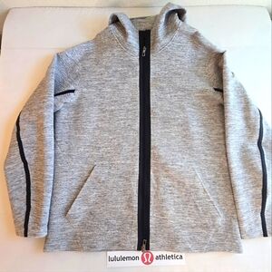 lululemon athletica Mens Heather Gray Zip-Up Hoodie